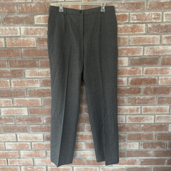 Pendleton 100% Wool Gray Trousers Pants Size 12 - Picture 1 of 6